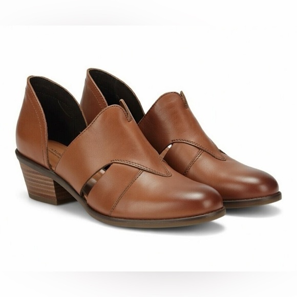 Lucky Brand Shoes - Lucky Brand Leather Cut-Out Booties - Size 7.5